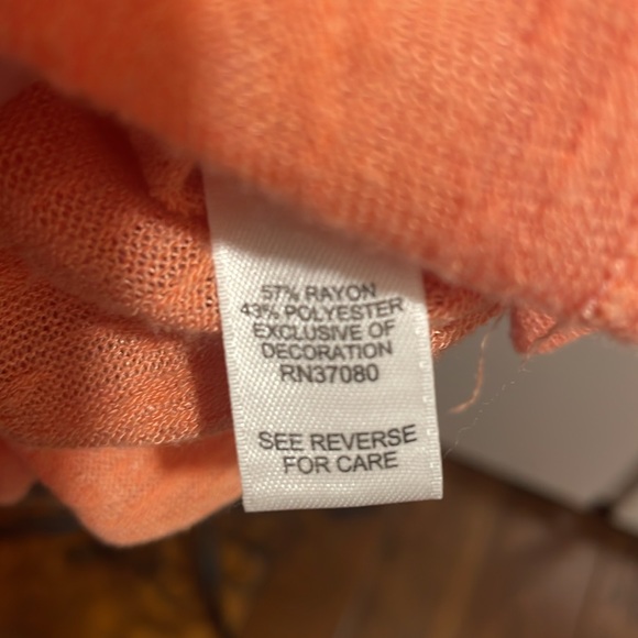 🦀🦀🦀BOGOHO 🦀🦀🦀Cato Cold Shoulder Coral Color Top - Picture 6 of 8